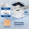 image:imageVIVOHOME APP Control Bathroom Exhaust Fan with Bluetooth Speaker 160CFMNo Light 16011050CFM