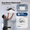 image:imageVIVOHOME APP Control Bathroom Exhaust Fan with Bluetooth Speaker 160CFMRGB Lights  16011050CFM  App Control  Bluetooth Speaker