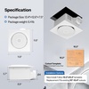 image:imageVIVOHOME APP Control Bathroom Exhaust Fan with Bluetooth Speaker 160CFMRGB Lights  16011050CFM  Bluetooth Speaker