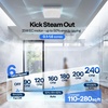image:imageVIVOHOME Bathroom Exhaust Fan with Humidity Sensor RGB Lights amp SpeakerRGB Lights  Bluetooth Speaker  240 CFM