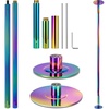 image:imageVIVOHOME Professional Dancing Pole Portable Spinning Static Dance Pole Kit