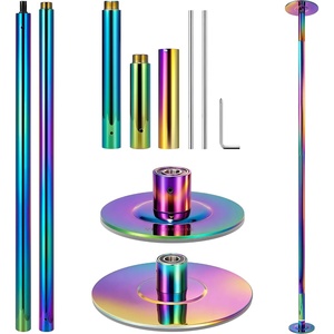 image:imageVIVOHOME Professional Dancing Pole Portable Spinning Static Dance Pole Kit
